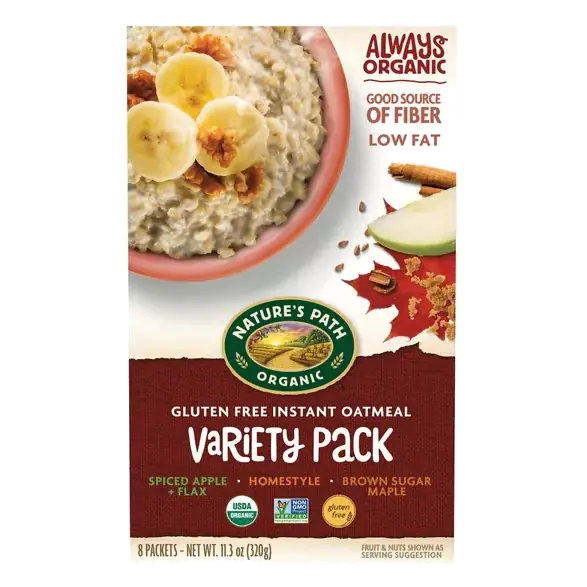 Oatmeal, Instant, Spiced Apple + Flax, Homestyle, Brown Sugar Maple, Variety Pack