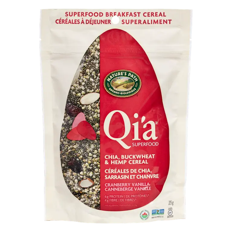 Qi'a Gluten-Free Cereal Cranberry Vanilla 225 g