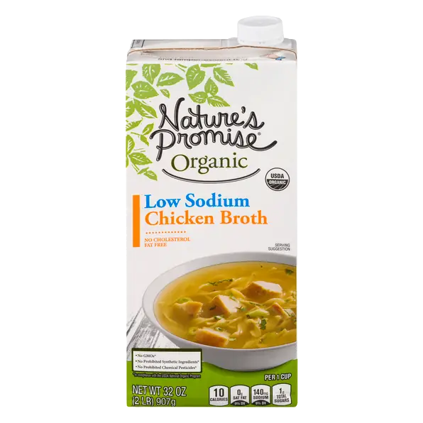 Nature's Promise Organic Low Sodium Fat Free Chicken Broth