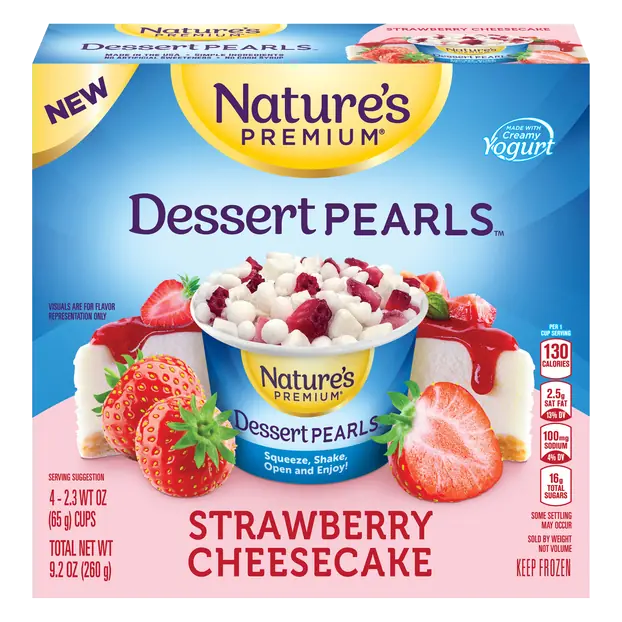 Strawberry Cheesecake Dessert Pearls - 4 ct Frozen