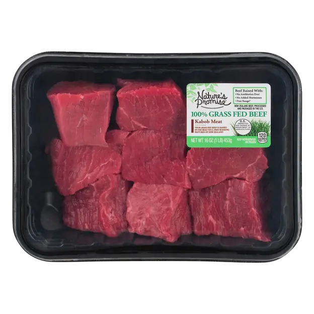 100% Grass-fed Beef Kabob Meat Fresh