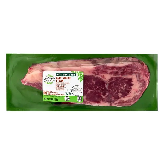 100% Grass-fed Beef Ribeye Steak Fresh