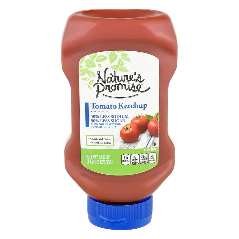 50% Less Sugar & Sodium Tomato Ketchup