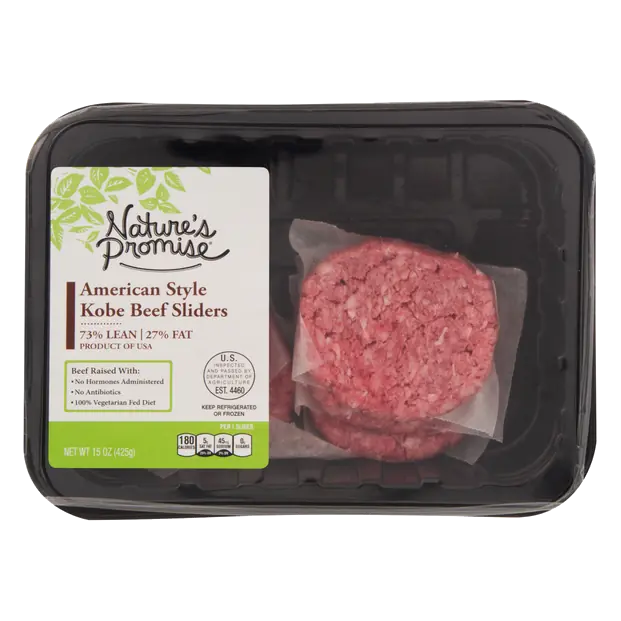 73% Lean 27% Fat American Style Kobe Beef Sliders - 4 ct
