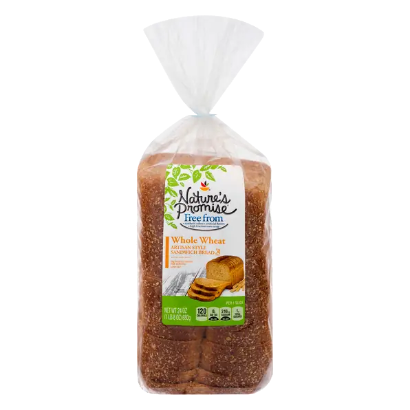 Artisan Style Whole Wheat Bread Sliced