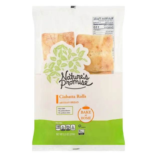 Bake at Home Artisan Ciabatta Rolls - 6 ct