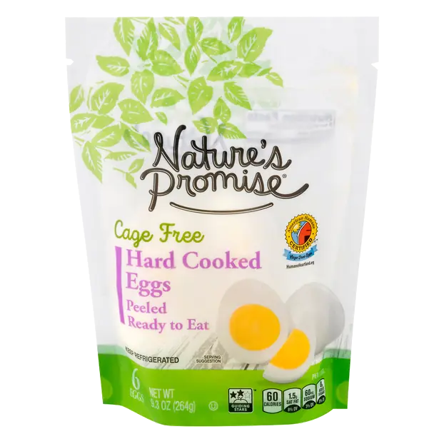 Cage Free Hard Cooked Peeled Eggs