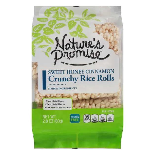 Crunchy Rice Rolls Sweet Honey Cinnamon