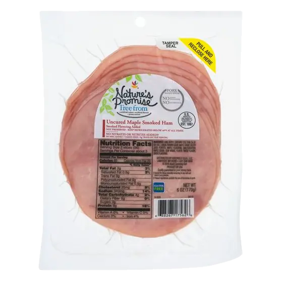 Ham Uncured Maple Smoked (Pre-Sliced)