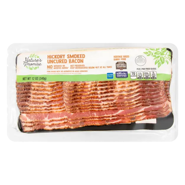 Hickory Smoked Uncured Bacon Sliced