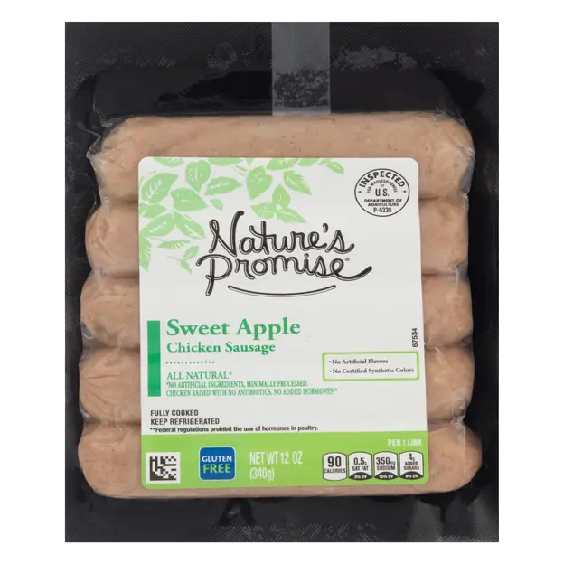 Natural Sweet Apple Chicken Sausage - 5 ct