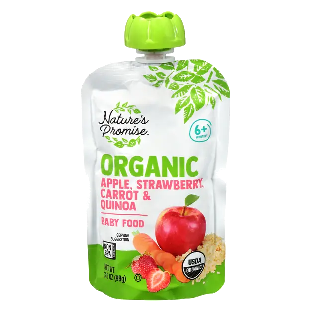 Organic 2 Baby Food Apple Strawberry Carrot & Quinoa