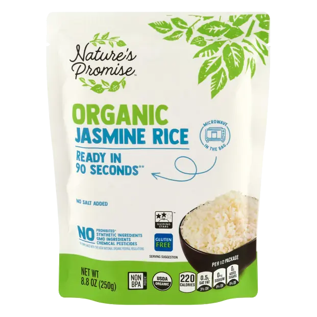Organic 90 Second Microwave White Jasmine Rice