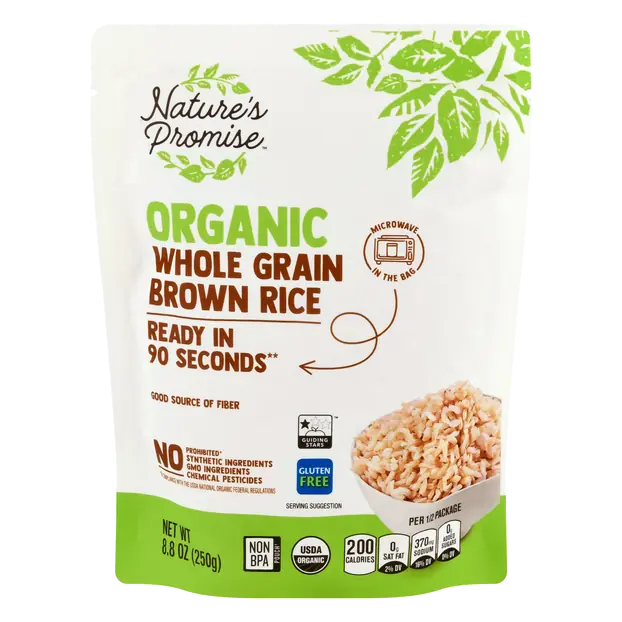 Organic 90 Second Microwave Whole Grain Brown Rice