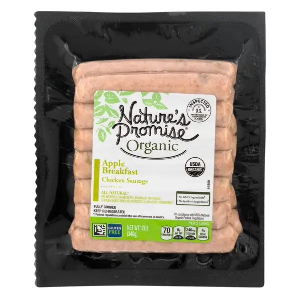 Organic Apple Chicken Breakfast Sausage Links - 14 ct