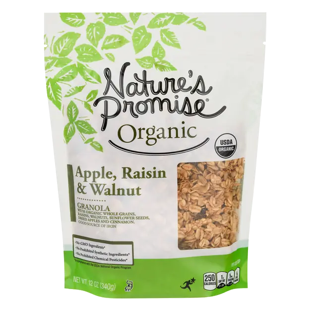 Organic Apple Raisin & Walnut Granola