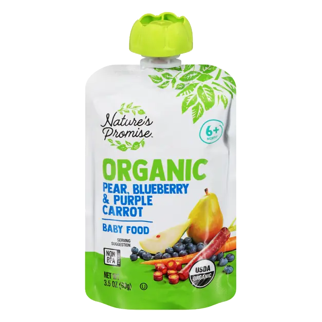 Organic Baby Food Pear Blueberry & Purple Carrot