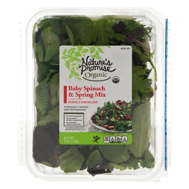 Organic Baby Spinach & Spring Mix