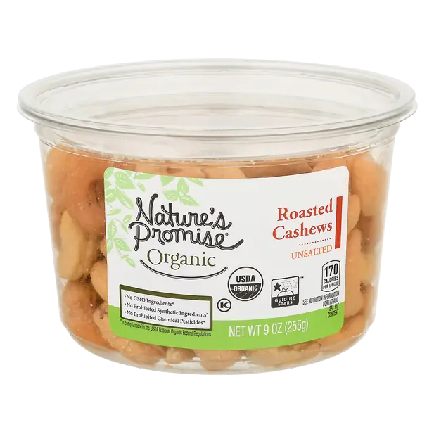 Organic Cashews Roasted Unsalted