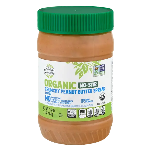 Organic Crunchy No Stir Peanut Butter