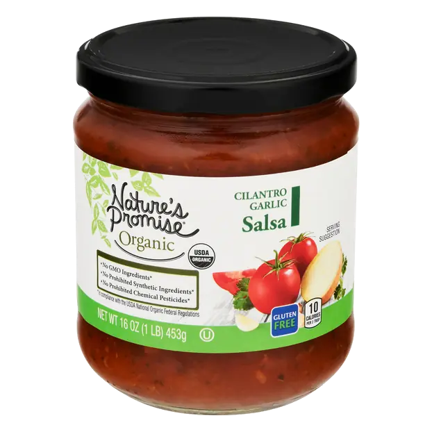 Organic Gluten Free Cilantro Garlic Salsa