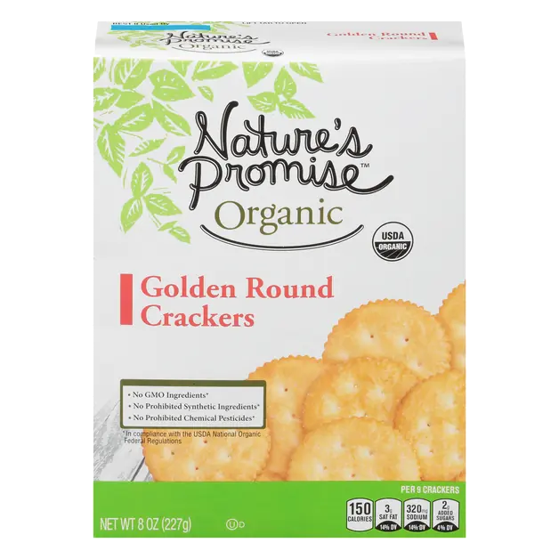 Organic Golden Round Crackers