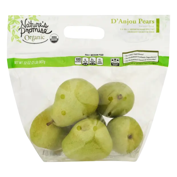 Organic Green D'Anjou Pears Bag