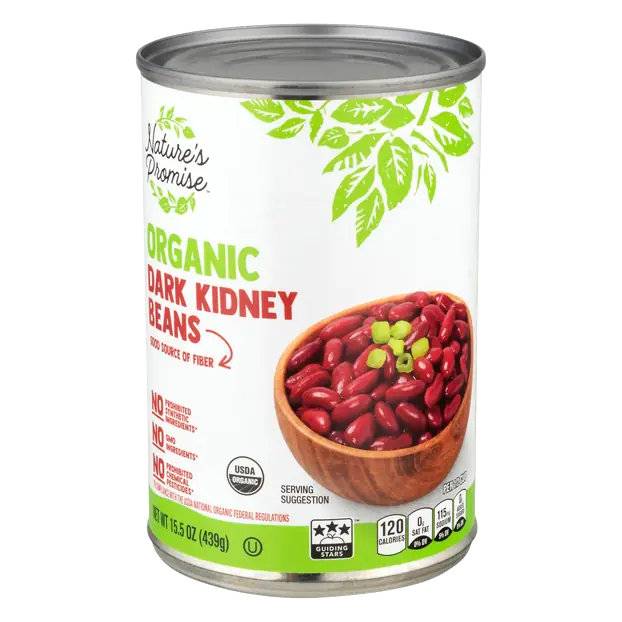 Organic Low Sodium Dark Kidney Beans