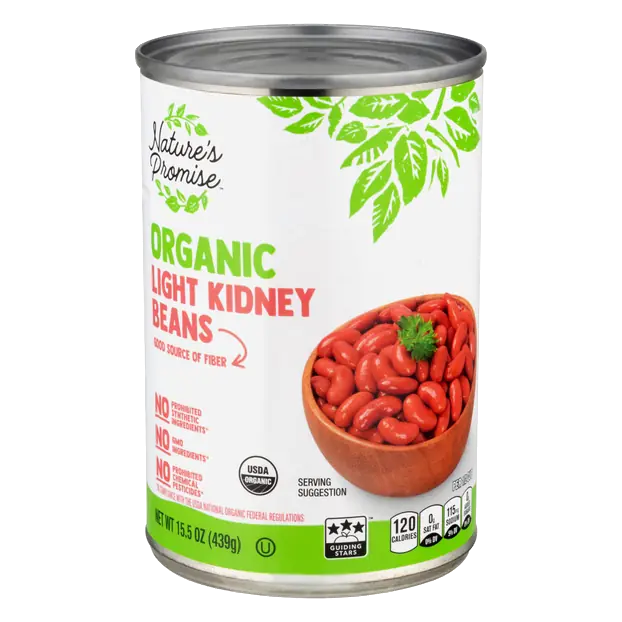 Organic Low Sodium Light Kidney Beans