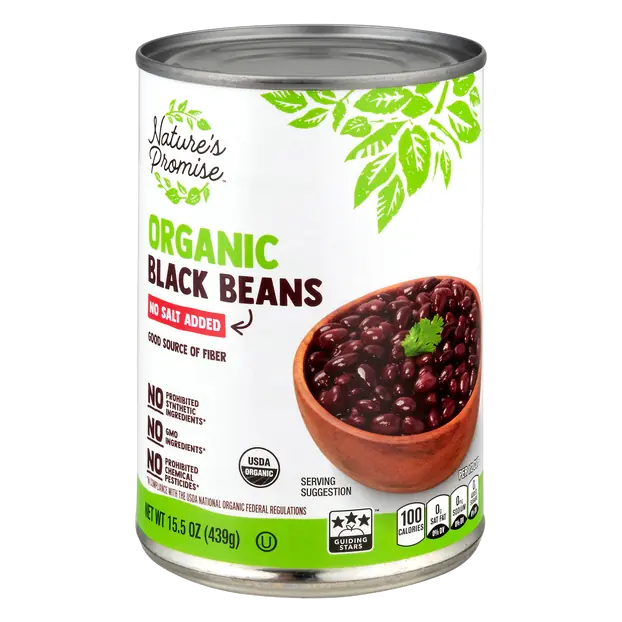 Organic No Salt Added Black Beans