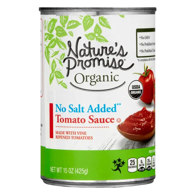 Organic No Salt Added Tomato Sauce