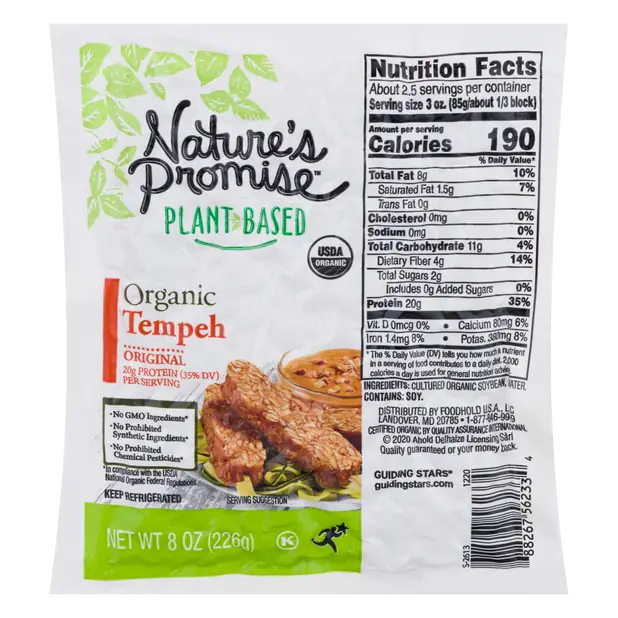 Organic Plant-Based Tempeh