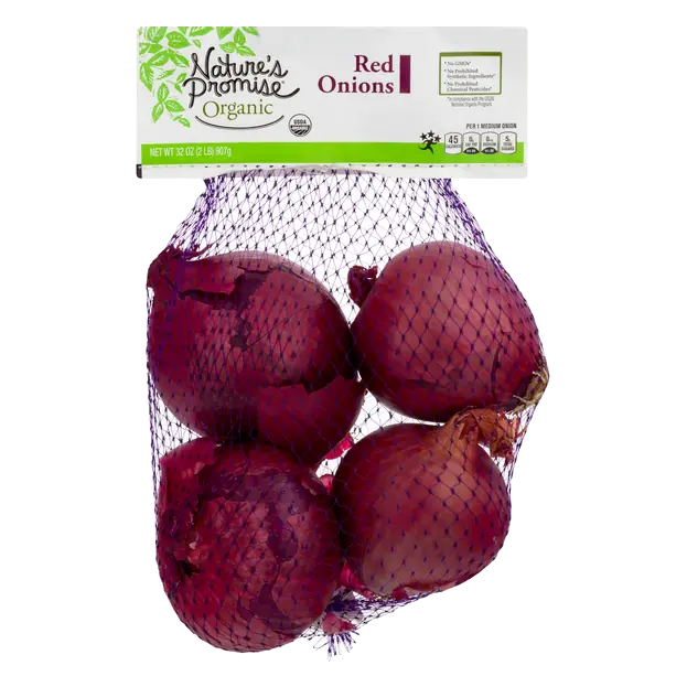 Organic Red Onions Bag