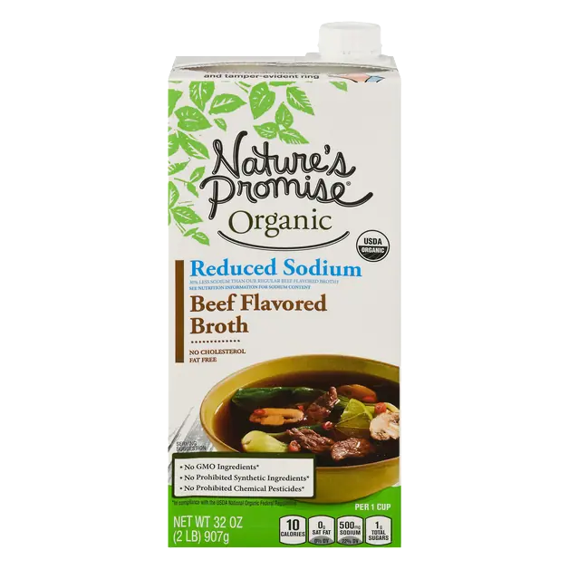 Organic Reduced Sodium Beef Flavored Broth
