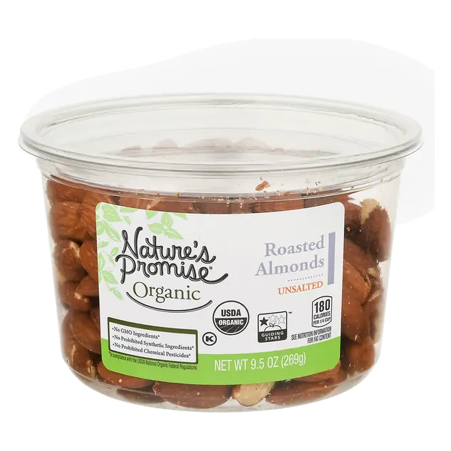 Organic Roasted Almonds Unsalted
