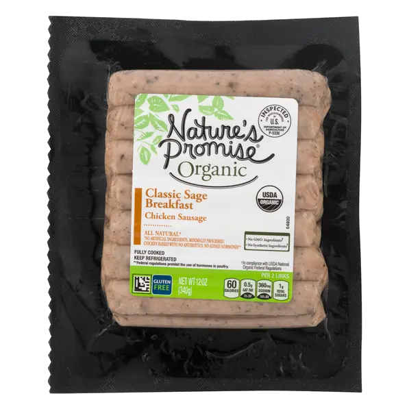 Organic Sage Chicken Breakfast Sausage Links - 14 ct