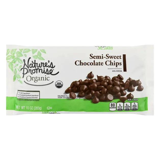 Organic Semi-Sweet Chocolate Baking Morsel Chips