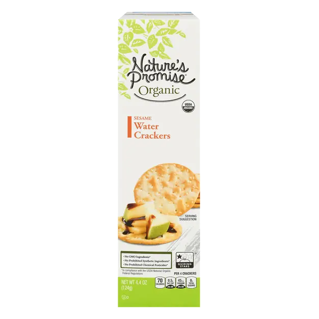 Organic Sesame Water Crackers