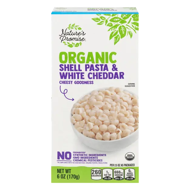 Organic Shell Pasta & White Cheddar
