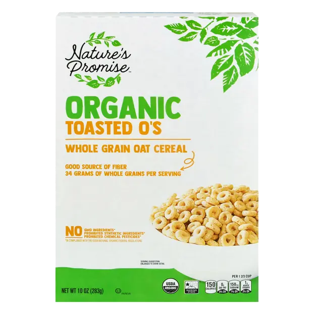 Organic Toasted O's Whole Grain Oats Cereal