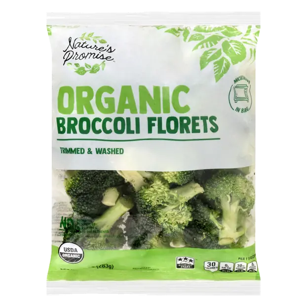 Organic Trimmed & Washed Broccoli Florets