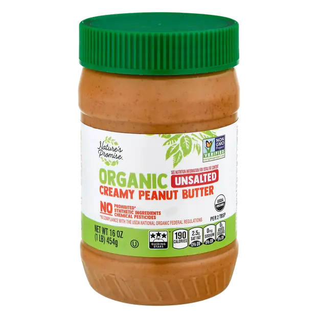 Organic Unsalted Creamy Peanut Butter