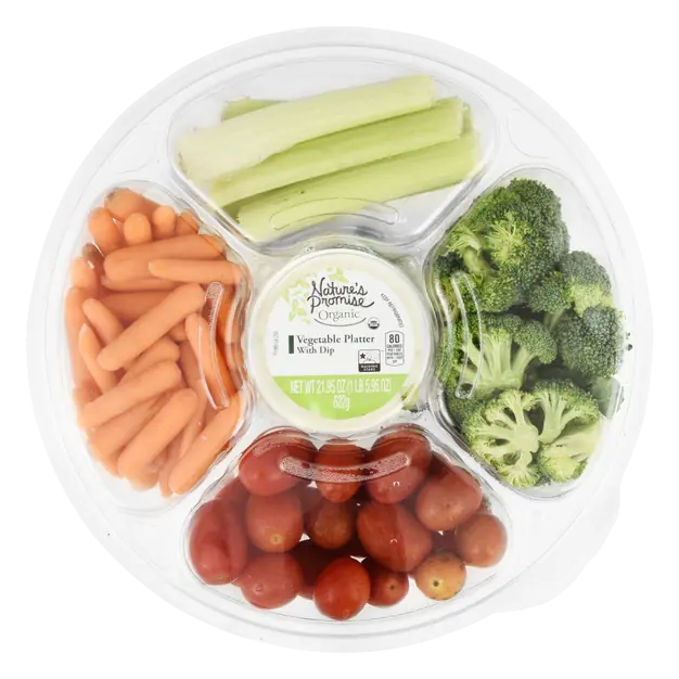 Organic Vegetable Tray with Ranch Dip