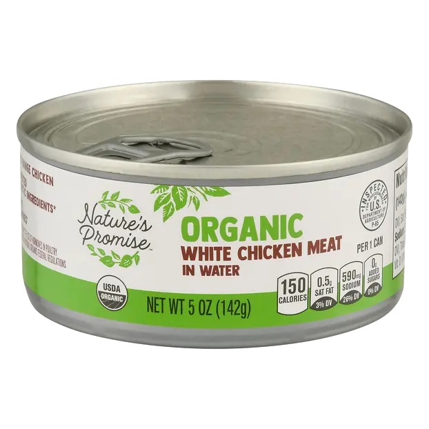 Organic White Chicken Meat in Water