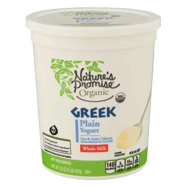 Organic Whole Milk Plain Greek Yogurt