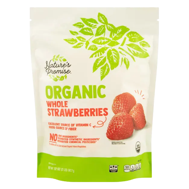 Organic Whole Strawberries Frozen