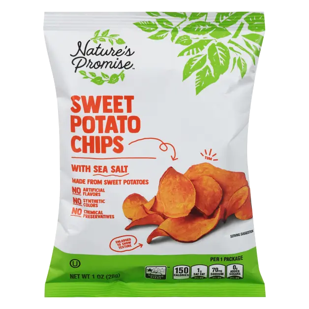 Sweet Potato Chips with Sea Salt