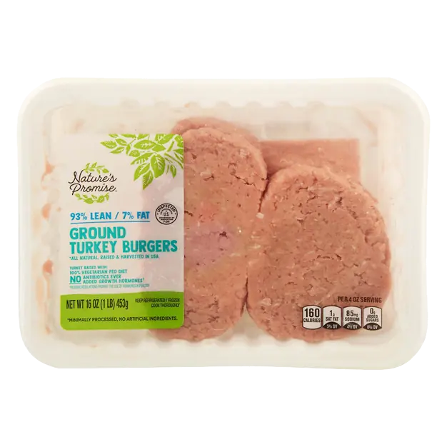 Turkey Burgers 93% Lean 7% Fat - 4 ct Fresh