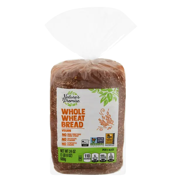 Vegan Whole Wheat Bread Sliced