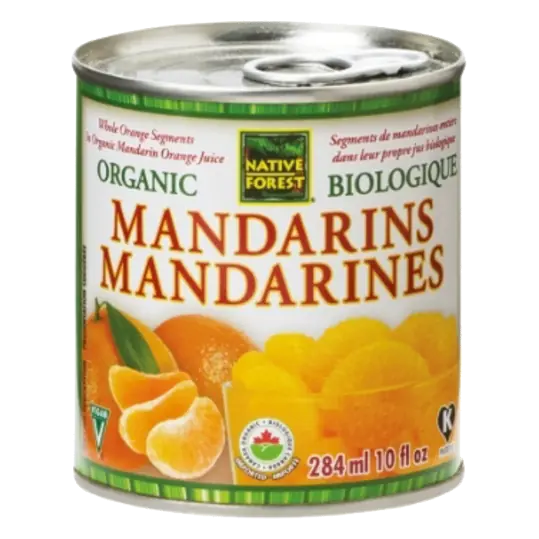 Native Forest Organic Canned Mandarin Oranges 284 ml